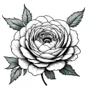 Ranunculus tattoo design idea