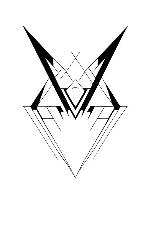 synthesizer cirquit geometric design tattoo design idea