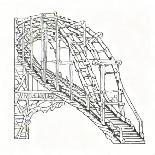 rollercoaster love and mental health struggles depression suicide awareness tattoo design idea