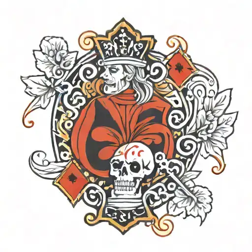 Sicilian ace of clubs tattoo that starts from the arm to the hand with the words "He who never falls is not strong" tattoo design idea