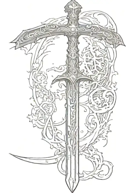 elden ring blasphemous blade type 1 diabetes tattoo tattoo design idea