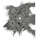 escape the matrix code tattoo design idea