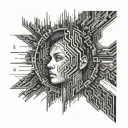 escape the matrix code tattoo design idea