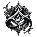 elden ring great rune tattoo design idea