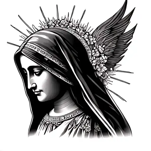 The Virgin of Guadalupe Teresa tattoo design idea