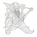 Orthodox fascist tattoo design idea