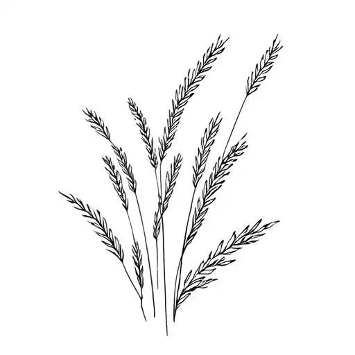 Prairie Grass tattoo design idea