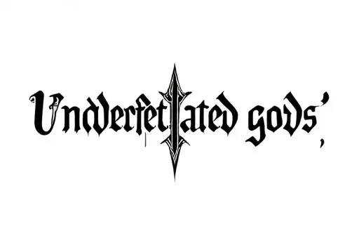 "Undefeated gods" tattoo design idea