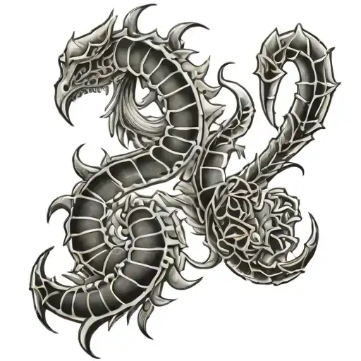 Scorpio Libra tattoo design idea