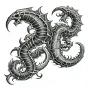 Scorpio Libra tattoo design idea