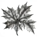 maple leaf tattoo design idea