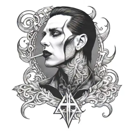 Marilyn Manson tattoo design idea