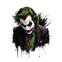 The Joker DC tattoo design idea