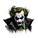 The Joker DC tattoo design idea