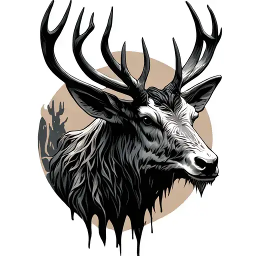 wendigo tattoo design idea