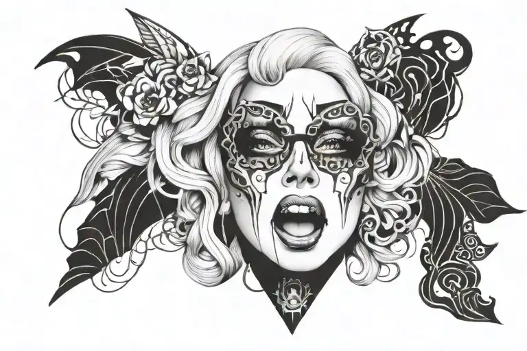 lady gaga chromatica tattoo design idea