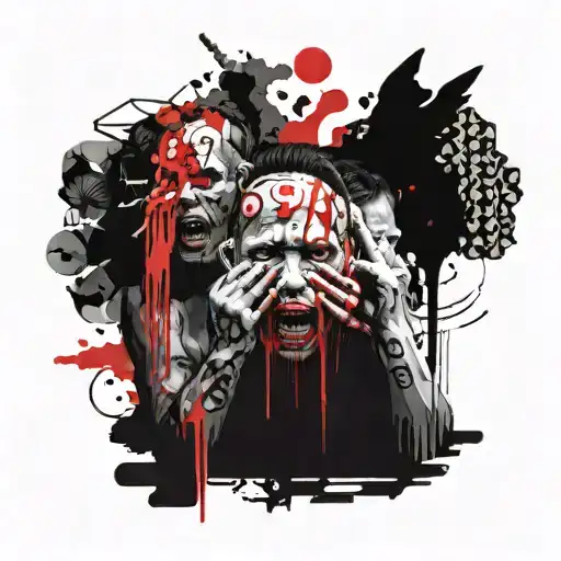 see no evil speak no evil tattoo design idea