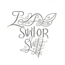 Taylor Swift lyrics tattoo design idea