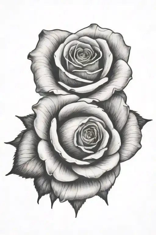 rose tattoo design idea