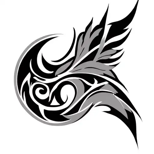 Ariete Maori Style tattoo design idea