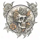 carpenter constructing tattoo design idea