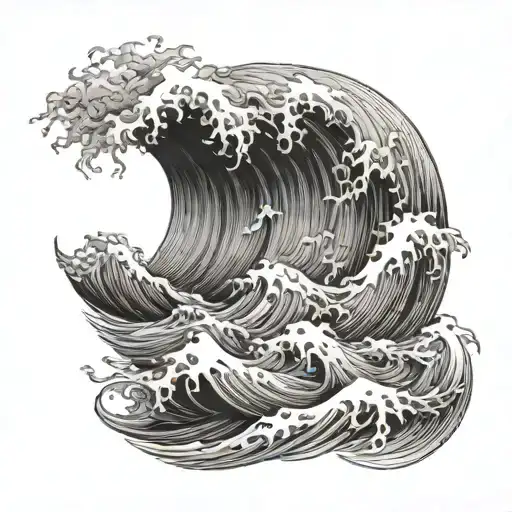 inspiration from the album art for in a tidal wave of mystery tattoo design idea