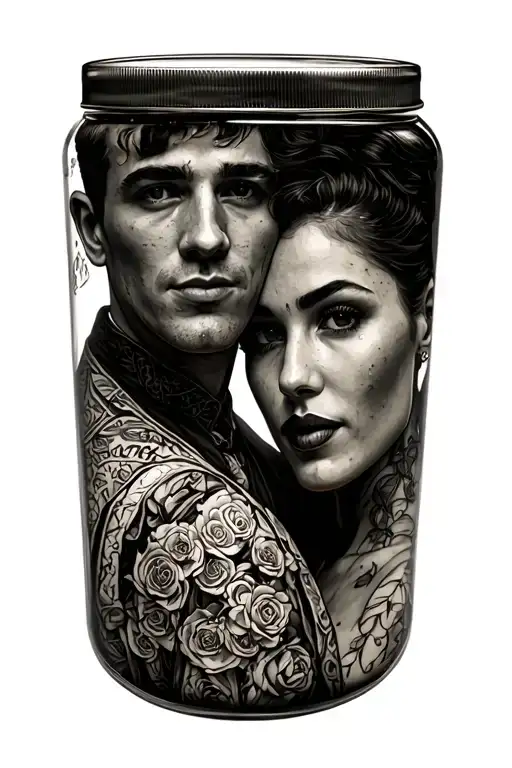 salt as husband pepper as wife tattoo design idea