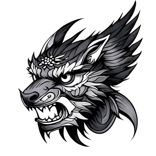 Haida tattoo design idea