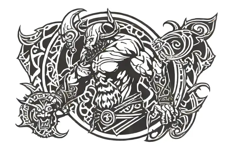 kratos greek mythology tattoo tattoo design idea