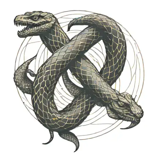 virgo LIN sadism snake tattoo design idea