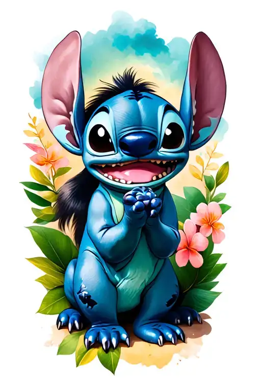 lilo and stitch tattoo design idea