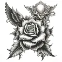 Illuminated By God tattoo design idea