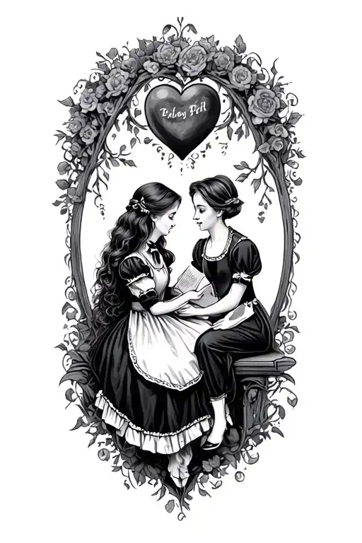 If you cant see on the bright side ill sit with you in the dark. Evan with a heart dark alice in wonderland tattoo design idea