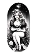 If you cant see on the bright side ill sit with you in the dark. Evan with a heart dark alice in wonderland tattoo design idea