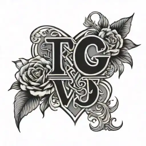 fuck love tattoo design idea