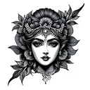 Devi tattoo design idea