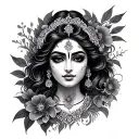 Devi tattoo design idea