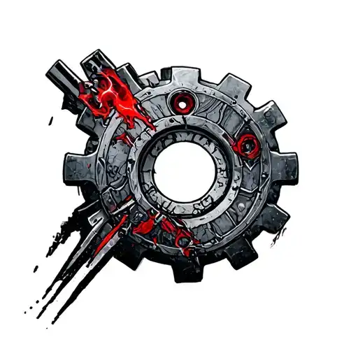 gears of war tattoo design idea