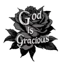 God Is Gracious tattoo design idea