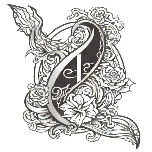 abortion date in a tattoo that represents tattoo design idea