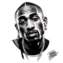2pac tattoo design idea