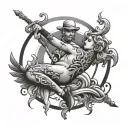 Swinger tattoo design idea