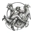 Swinger tattoo design idea