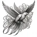 Phoenix tattoo design idea