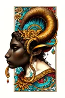 Gemini and aries zodiac sign tattoo design idea