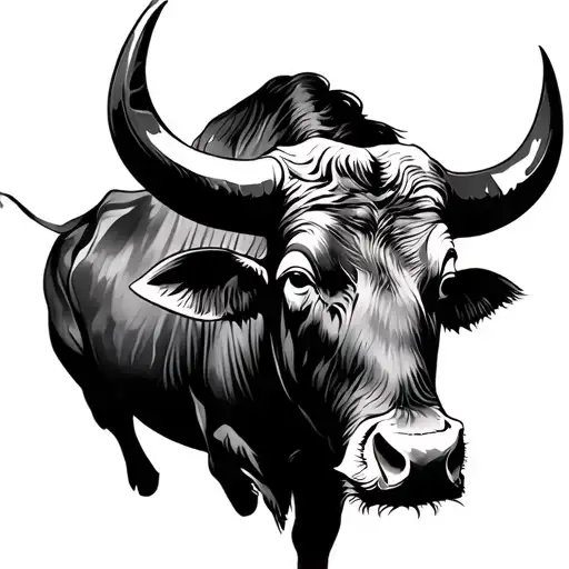 Water Buffalo tattoo design idea