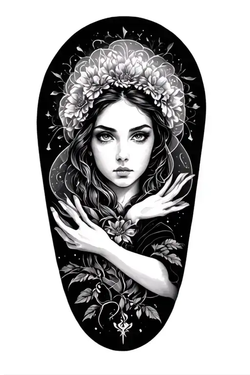 finding present moment this moment tattoo design idea