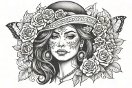 Lesbian tattoo design idea