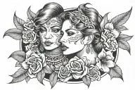 Lesbian tattoo design idea