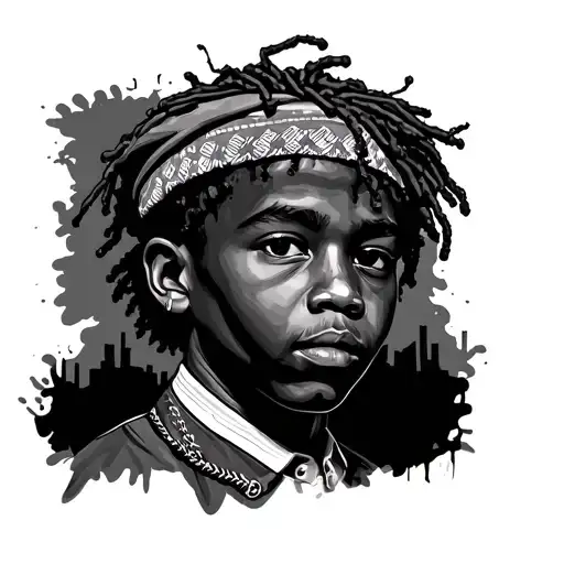 Nigerian American boy tattoo design idea